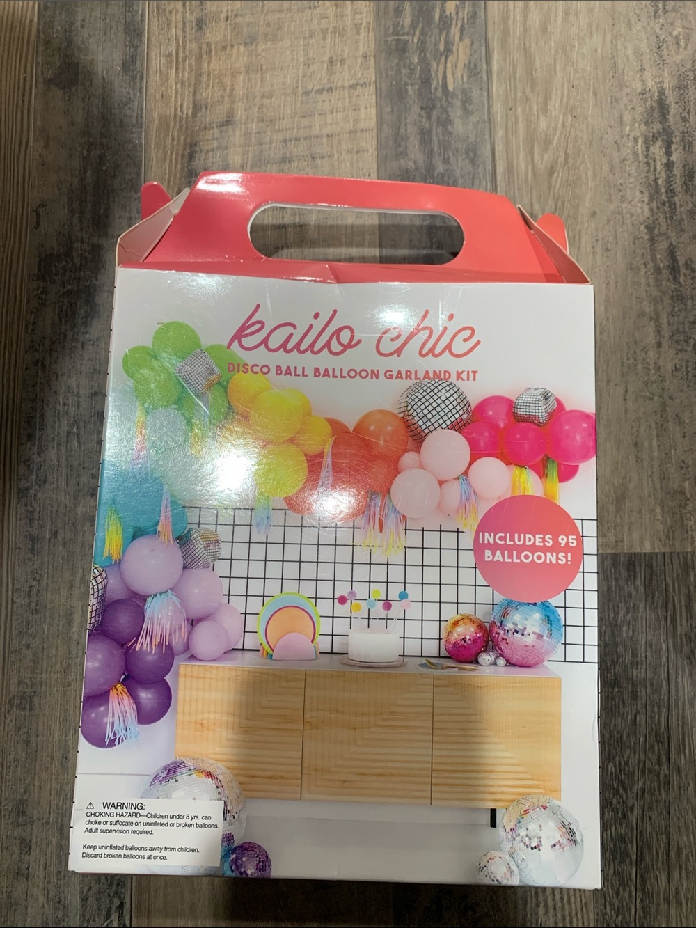 Pink Disco Ball Balloon Garland Kit